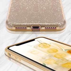Θήκη Samsung Galaxy A37 5G Glitter Shine Cover Hard -Χρυσό Θήκες Smartphone