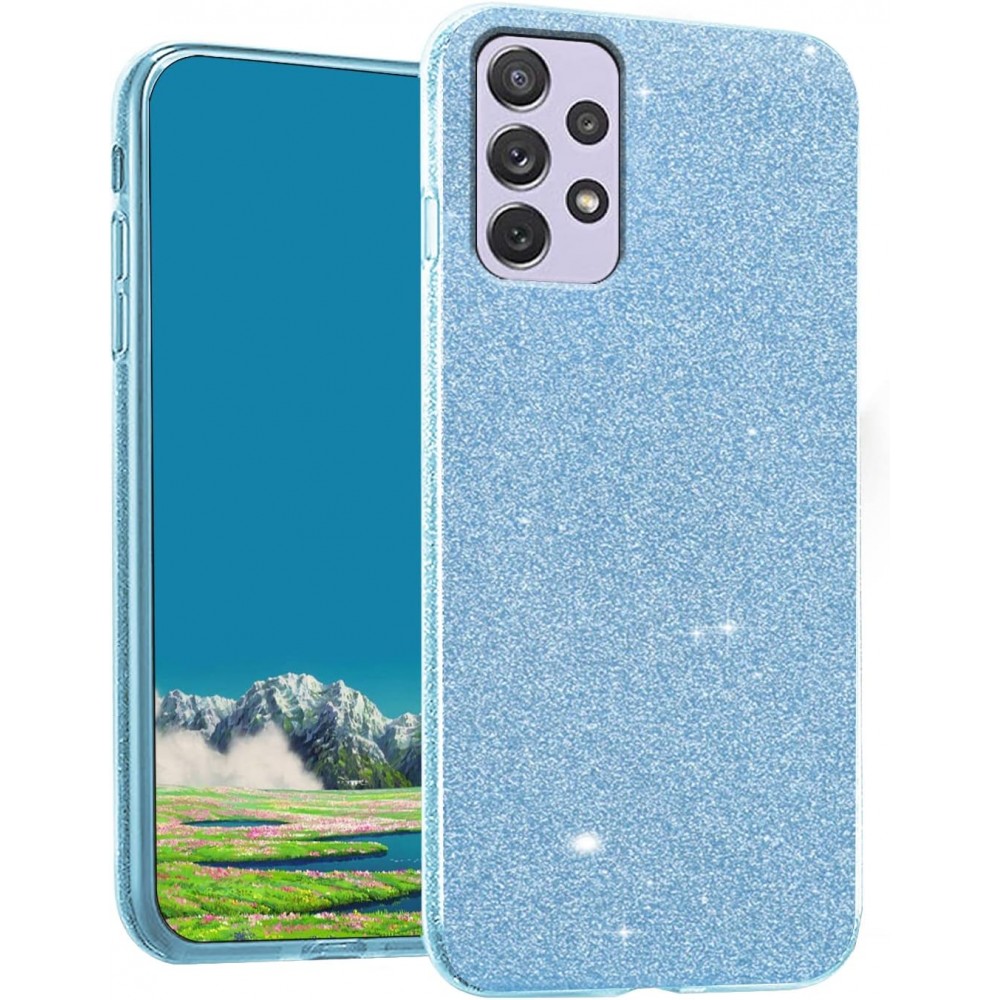 Θήκη Samsung Galaxy A23 4G / 5G Glitter Shine Cover Hard -Μπλε Θήκες Smartphone