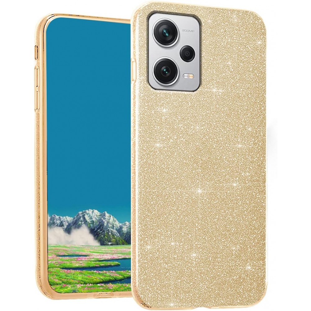 Θήκη Xiaomi Redmi Note 12 Pro 5G / Poco X5 Pro 5G Glitter Shine Cover Hard -Χρυσό Θήκες Smartphone
