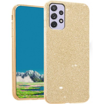 Θήκη Samsung Galaxy A33 5G Glitter Shine Cover Hard -Χρυσό