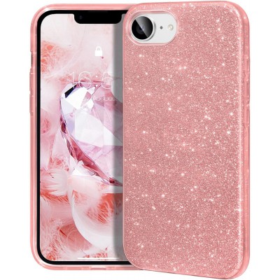 Θήκη iPhone 17e Glitter Shine Cover Hard Case -Ροζ