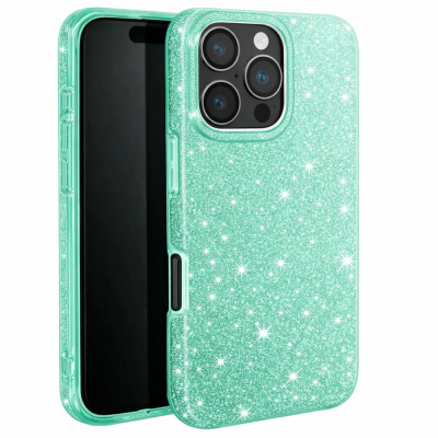 Θήκη iPhone 14 Pro Glitter Shine Cover Hard Case -Πράσινο