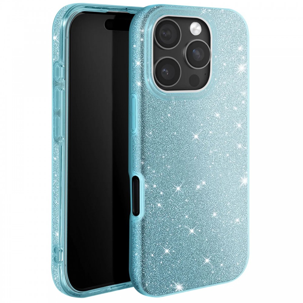 Θήκη iPhone 14 Pro Glitter Shine Cover Hard Case -Μπλε Θήκες iPhone