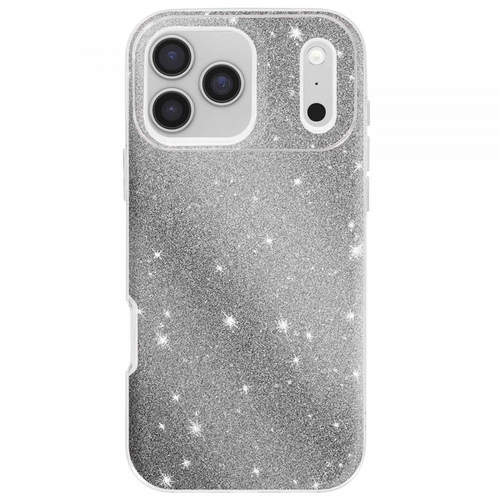 Θήκη iPhone 17 Pro 5G Glitter Shine Cover Hard Case -Ασημί Θήκες iPhone