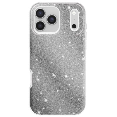 Θήκη iPhone 17 Pro 5G Glitter Shine Cover Hard Case -Ασημί