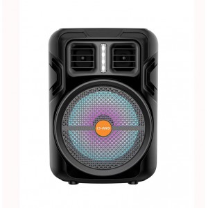 Ασύρματο Φορητό Ηχείο Bluetooth CS-0809 με RGB LED – Μαύρο Αξεσουάρ 