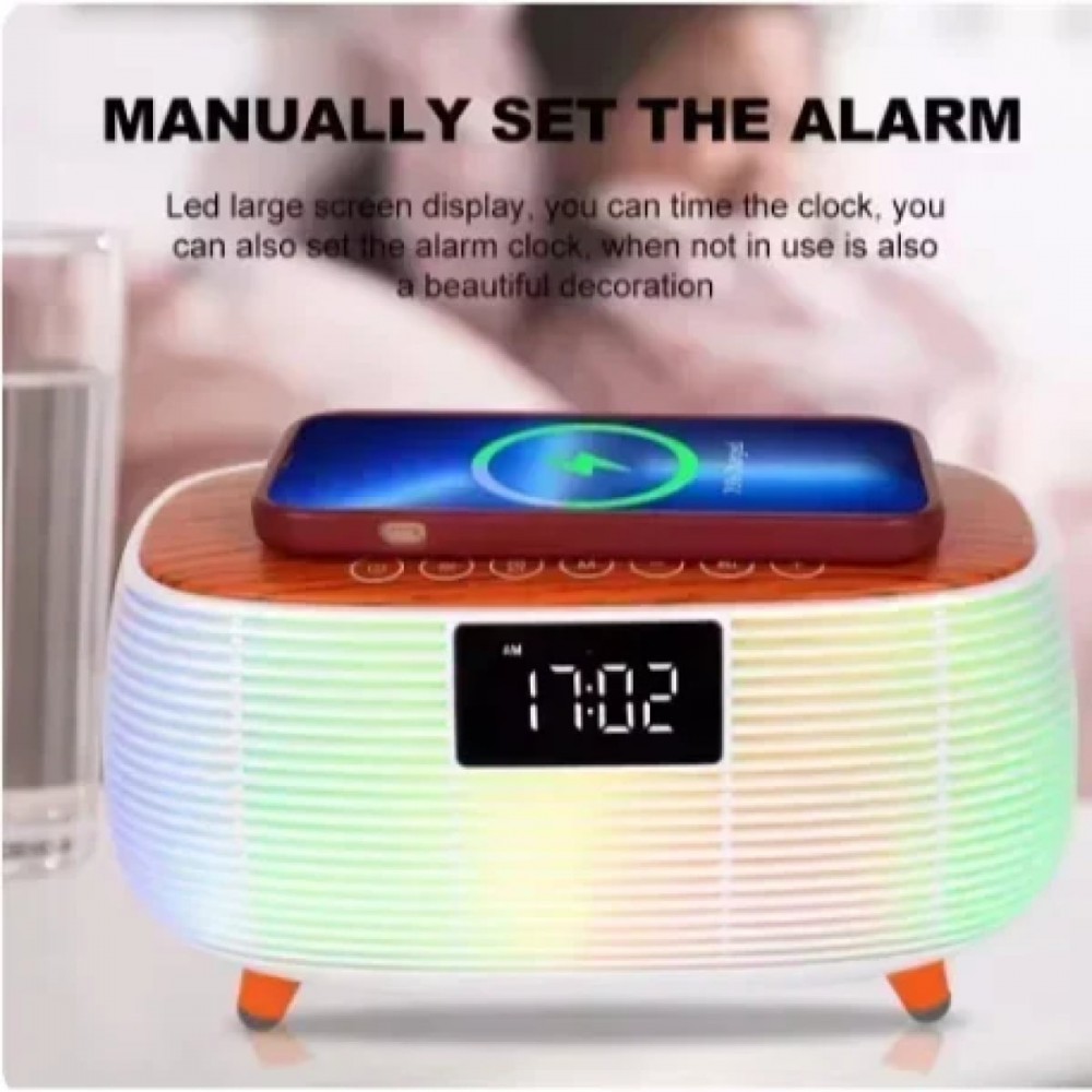 Ασύρματο Ηχείο Bluetooth με Ασύρματο Φορτιστή 15W –Λευκό Αξεσουάρ 