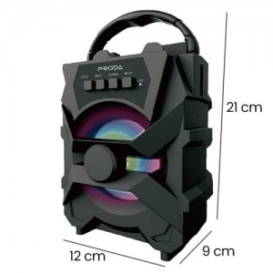 Bluetooth PRODA S500 5.0 Portable Handheld Bluetooth Speaker- Black Αξεσουάρ 