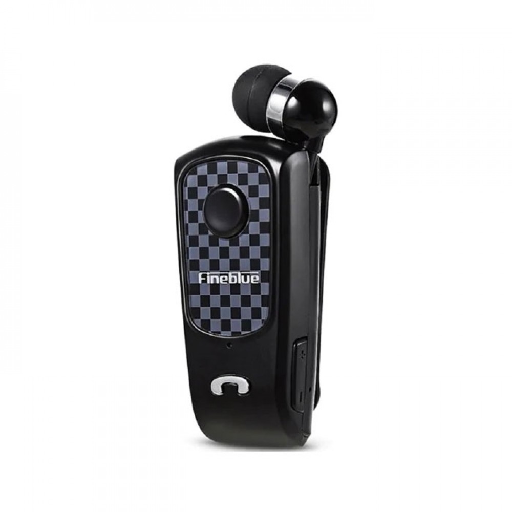 Ακουστικό Bluetooth Fineblue F-Plus με Επεκτεινόμενο Καλώδιο Clip-On Wireless Headset -Μαύρο Αξεσουάρ 