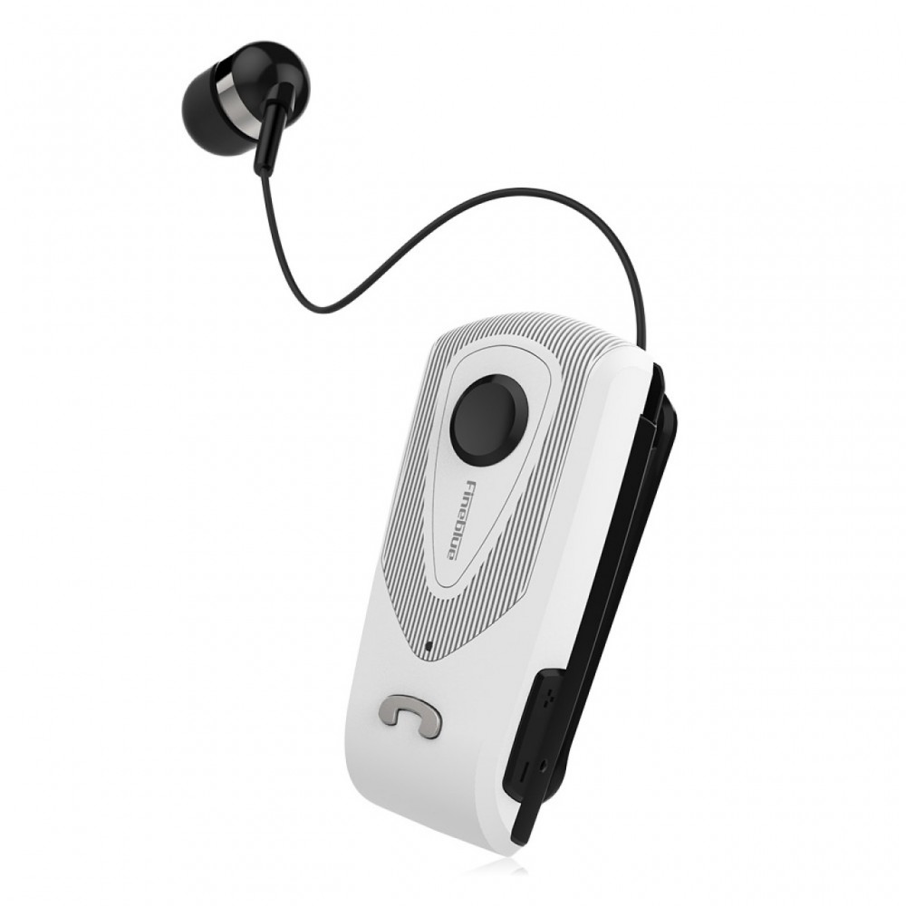 Ακουστικό Bluetooth Fineblue F930 με Επεκτεινόμενο Καλώδιο Clip-On Wireless Headset -Λευκό Αξεσουάρ 
