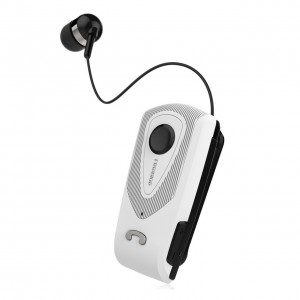 Ακουστικό Bluetooth Fineblue F930 με Επεκτεινόμενο Καλώδιο Clip-On Wireless Headset -Λευκό Αξεσουάρ 