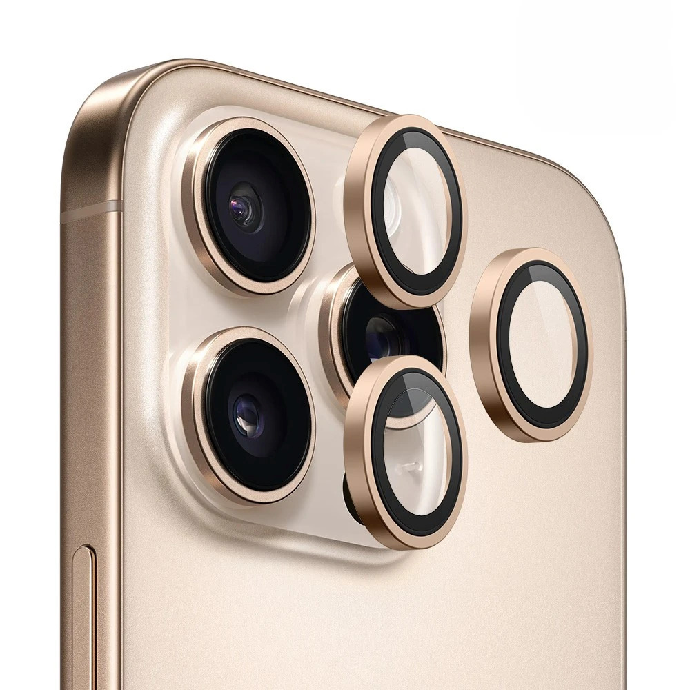 Προστατευτικό Κάμερας Full Cover Για iPhone 16 Pro 5G / 16 Pro Max 5G –Χρυσό Προστασία οθόνης