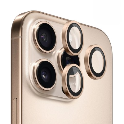Προστατευτικό Κάμερας Full Cover Για iPhone 16 Pro 5G / 16 Pro Max 5G –Χρυσό