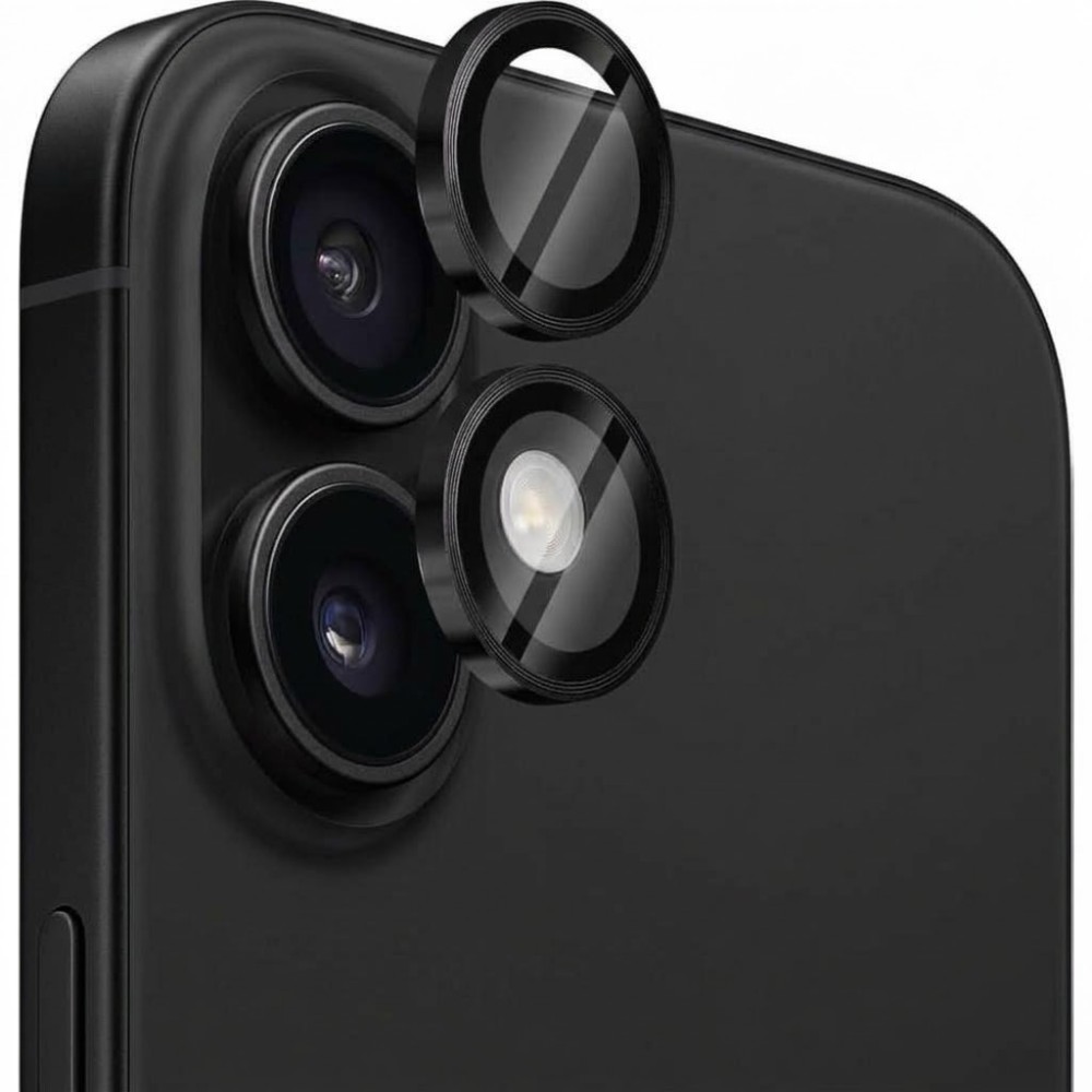 Προστατευτικό Κάμερας Full Cover Για iPhone 16 5G / 16 Plus 5G –Μαύρο Προστασία οθόνης