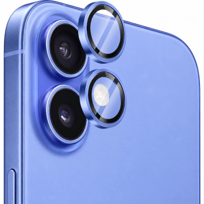 Προστατευτικό Κάμερας Full Cover Για iPhone 16 5G / 16 Plus 5G –Μπλε