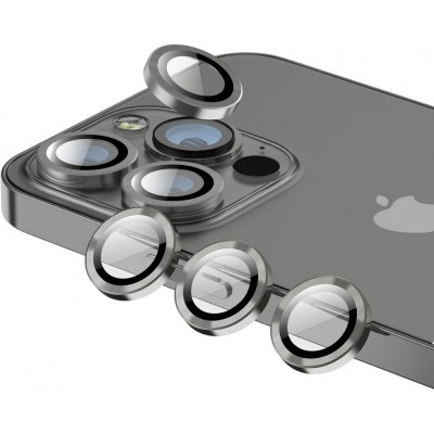 Προστατευτικό Κάμερας Full Cover Για iPhone 16 Pro 5G / 16 Pro Max 5G –Γκρι