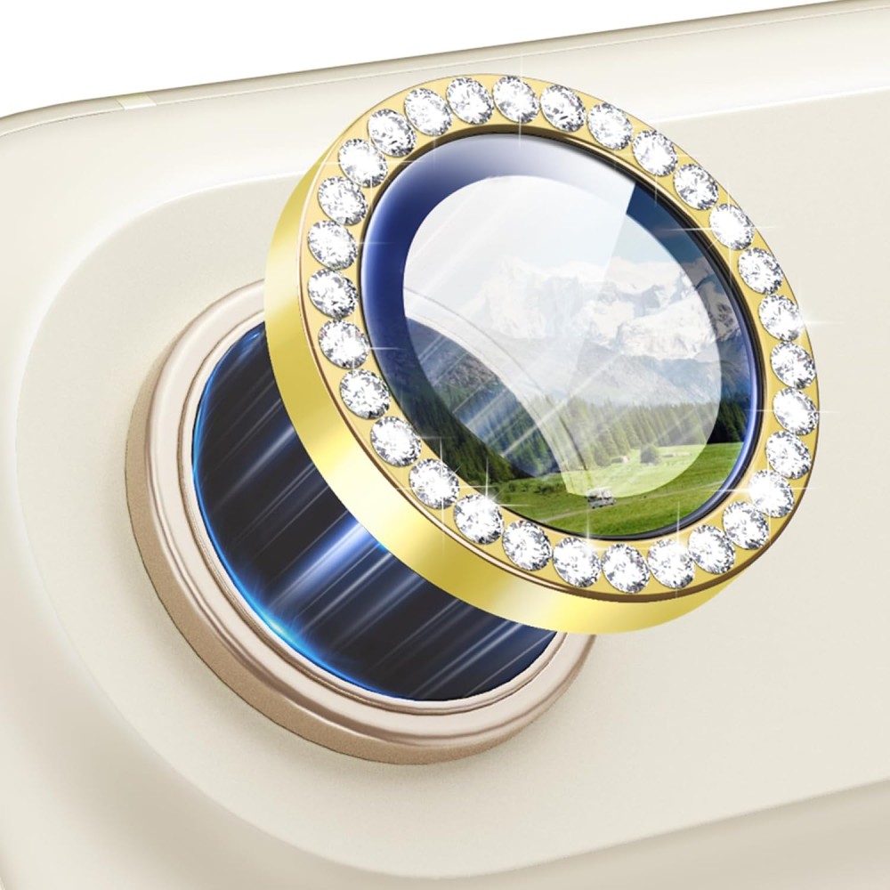 Προστατευτικό Κάμερας Strass Frame Full Cover για iPhone 17 Air 5G –Χρυσό Προστασία οθόνης - Κάμερας