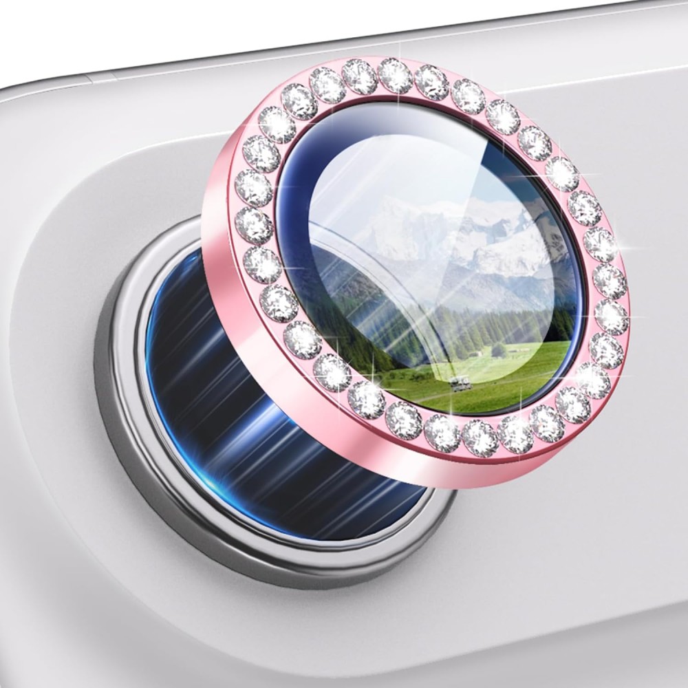 Προστατευτικό Κάμερας Strass Frame Full Cover για iPhone 17 Air 5G –Ροζ Χρυσό Προστασία οθόνης - Κάμερας