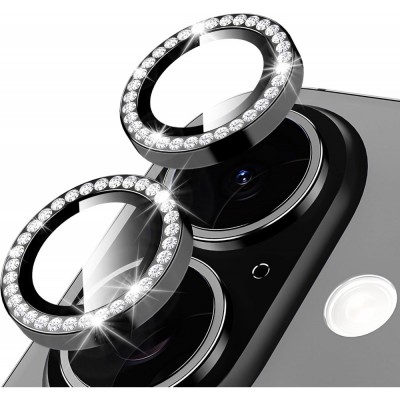 Προστατευτικό Κάμερας Strass Frame Full Cover για iPhone 17 5G –Μαύρο