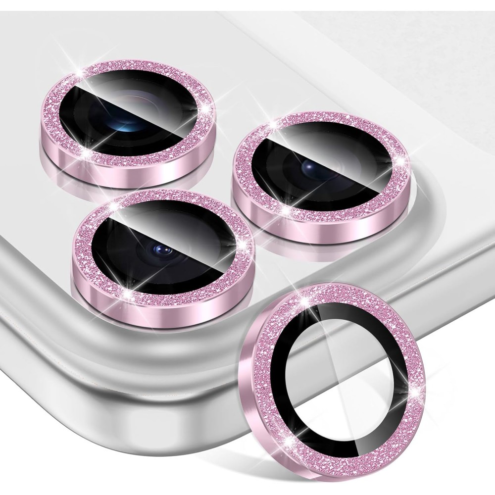 Προστατευτικό Κάμερας Strass Frame Full Cover για iPhone 17 Pro 5G / 17 Pro Max 5G –Ροζ Χρυσό Προστασία οθόνης - Κάμερας