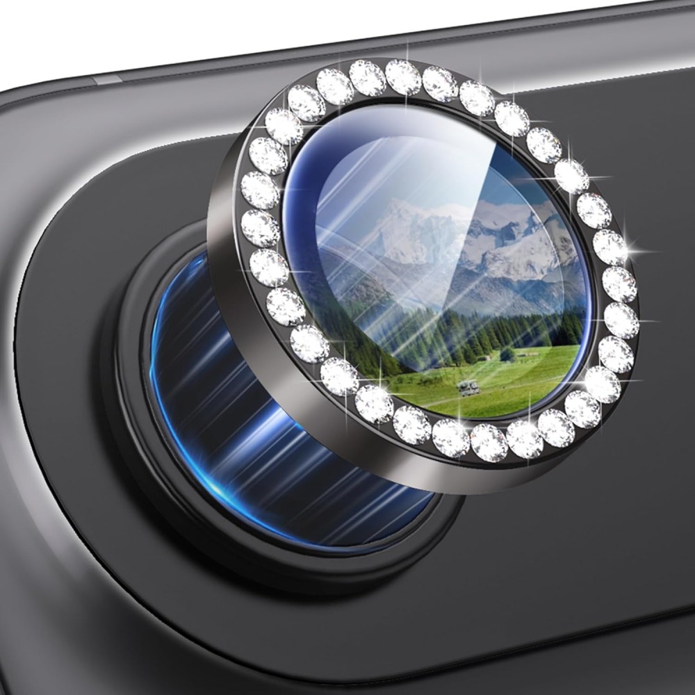 Προστατευτικό Κάμερας Strass Frame Full Cover για iPhone 17 Air 5G –Μαύρο Προστασία οθόνης - Κάμερας