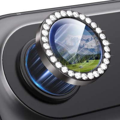 Προστατευτικό Κάμερας Strass Frame Full Cover για iPhone 17 Air 5G –Μαύρο