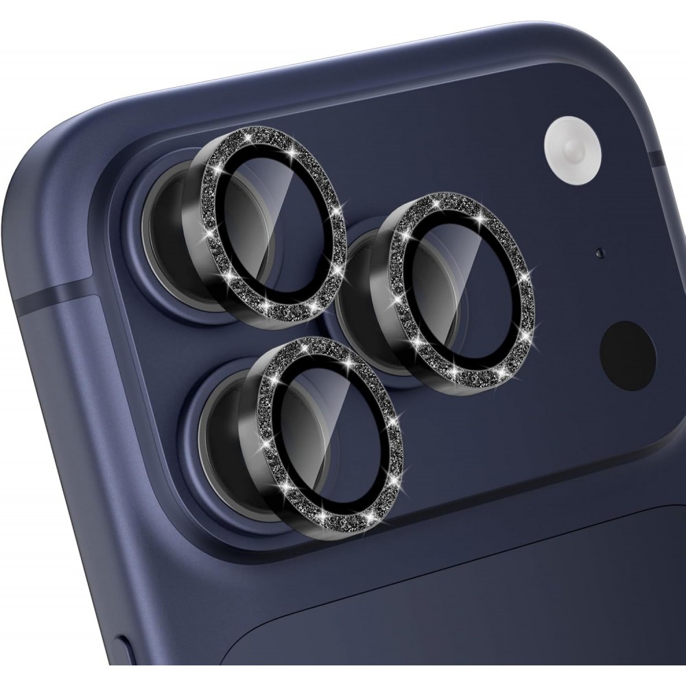 Προστατευτικό Κάμερας Strass Frame Full Cover για iPhone 17 Pro 5G / 17 Pro Max 5G –Μαύρο Προστασία οθόνης - Κάμερας
