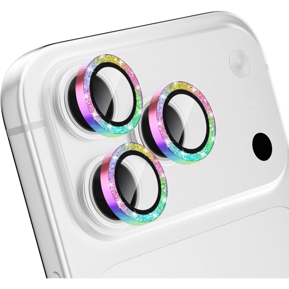 Προστατευτικό Κάμερας Strass Frame Full Cover για iPhone 17 Pro 5G / 17 Pro Max 5G –Πολύχρωμο Προστασία οθόνης - Κάμερας