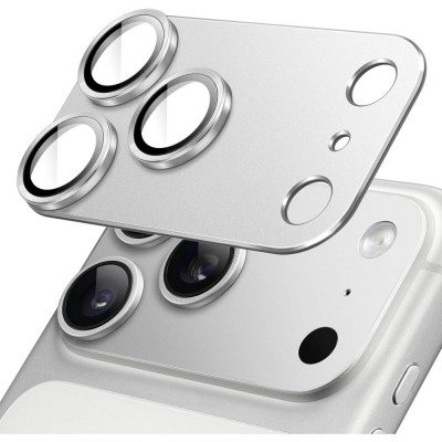 Μεταλλική Προστασία Κάμερας Για Apple iPhone 17 Pro Max 5G -Ασημί