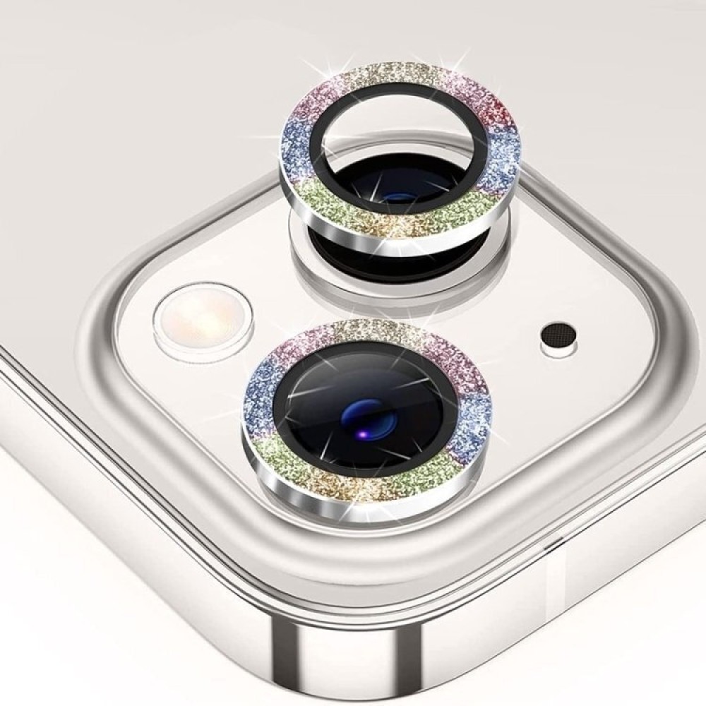 Προστατευτικό Κάμερας Strass Frame Full Cover για iPhone 14 / 14 Plus –Πολύχρωμο Προστασίες οθόνης - Κάμερας