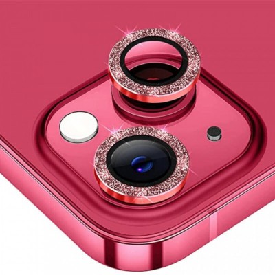 Προστατευτικό Κάμερας Strass Frame Full Cover για iPhone 12 –Κόκκινο