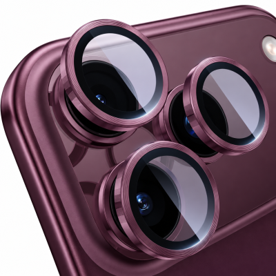 Προστατευτικό Κάμερας Full Cover Για iPhone 18 Pro 5G / 18 Pro Max 5G –Μπορντό
