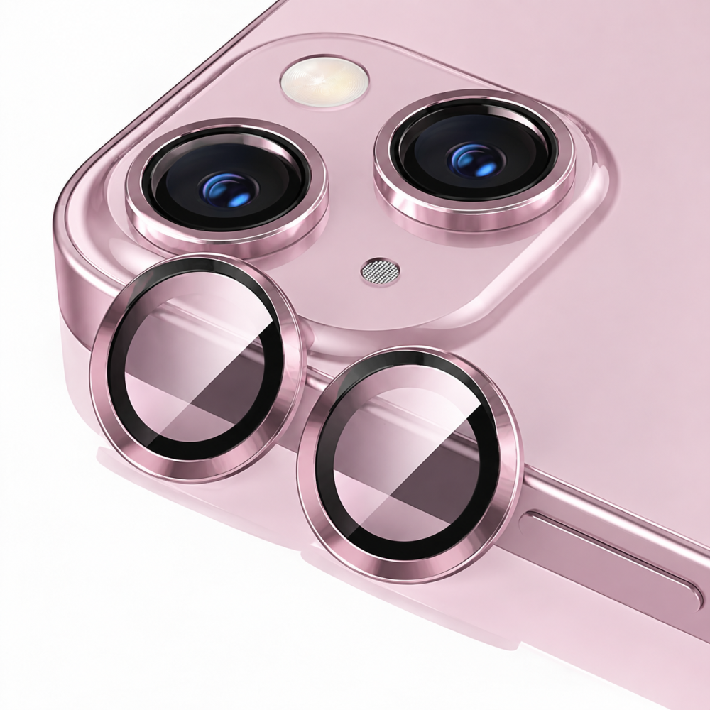 Προστατευτικό Κάμερας Full Cover Για iPhone 15 5G / 15 Plus 5G –Ροζ Χρυσό Προστασίες οθόνης - Κάμερας
