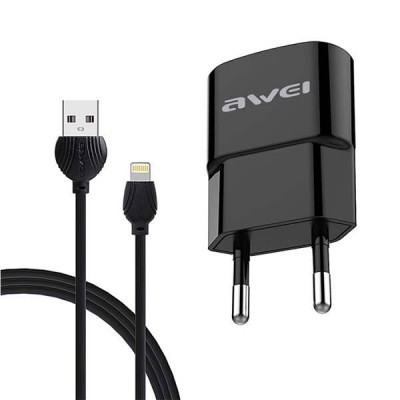 Awei Lightning USB φορτιστής  C-832  2.1A -Black