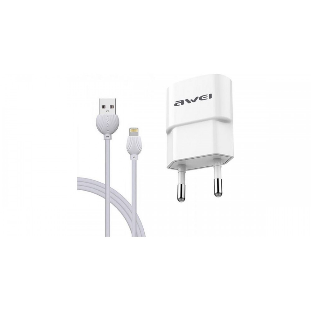 Awei Lightning USB φορτιστής  C-832  2.1A -White