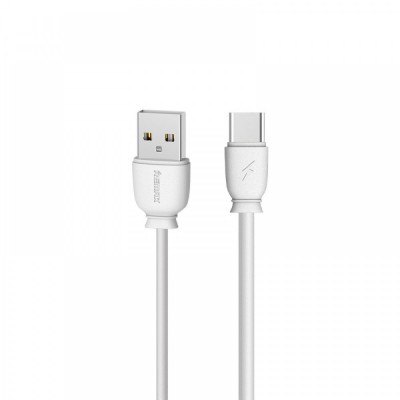 Καλώδιο Φόρτισης και Μεταφοράς Δεδομένων Remax Type-C 1m -White