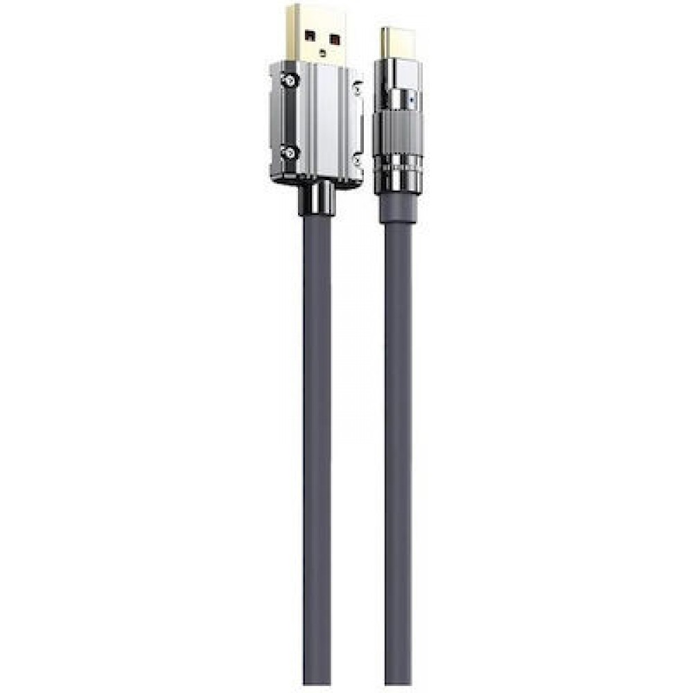 Remax Καλώδιο USB-A to USB-C male 66W 1.2m - Γκρι Αξεσουάρ 