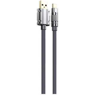 Remax Καλώδιο USB-A to USB-C male 66W 1.2m - Γκρι