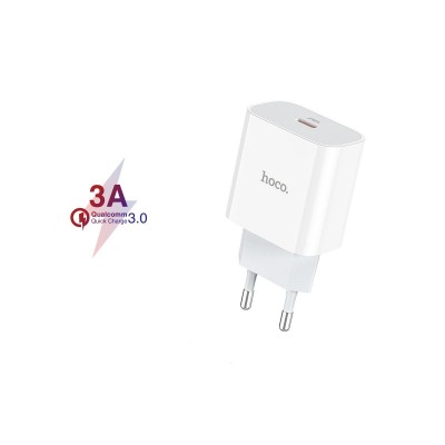 Φορτιστής Hoco C80A που υποστηρίζει PD3.0 Type-C -White