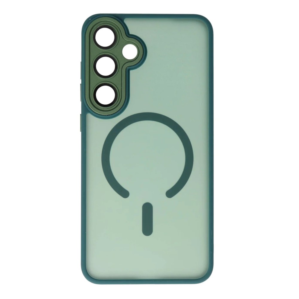 Θήκη Samsung Galaxy S25 Plus Back Cover Ημιδιάφανη Electro Magsafe -Πράσινο Θήκες Smartphone
