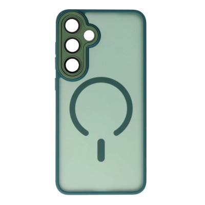 Θήκη Samsung Galaxy S25 Plus Back Cover Ημιδιάφανη Electro Magsafe -Πράσινο