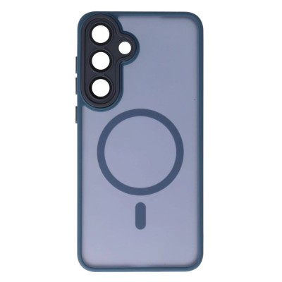Θήκη Samsung Galaxy S25 Back Cover Ημιδιάφανη Electro Magsafe -Σκούρο Μπλε