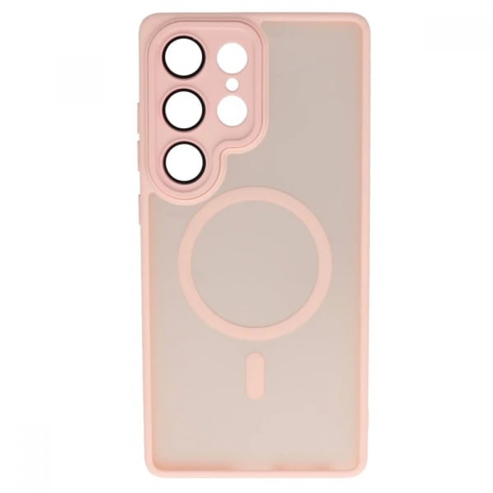 Θήκη Samsung Galaxy S23 Ultra 5G Back Cover Ημιδιάφανη Electro Magsafe -Nude Θήκες Smartphone