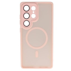 Θήκη Samsung Galaxy S23 Ultra 5G Back Cover Ημιδιάφανη Electro Magsafe -Nude Θήκες Smartphone