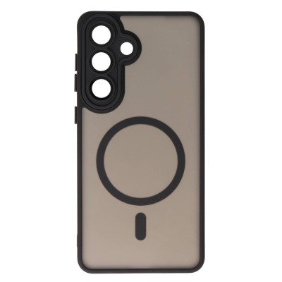 Θήκη Samsung Galaxy S25 Plus Back Cover Ημιδιάφανη Electro Magsafe -Μαύρο