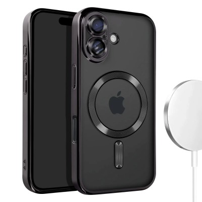 Θήκη iPhone 16 5G Back Cover Electro Magsafe -Μαύρο