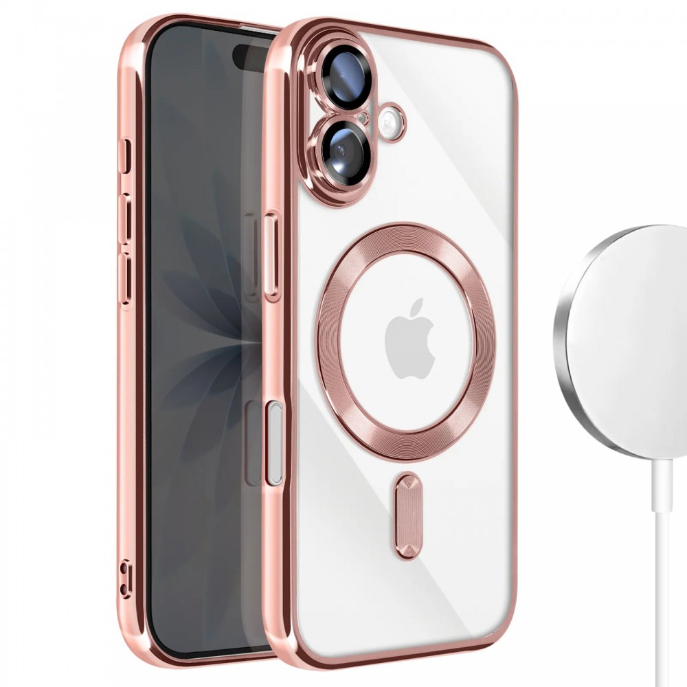 Θήκη iPhone 16 Plus 5G Back Cover Electro Magsafe -Ροζ Χρυσό Θήκες iPhone