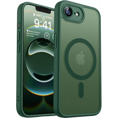 Θήκη iPhone 17e Back Cover Ημιδιάφανη Electro Magsafe -Πράσινο