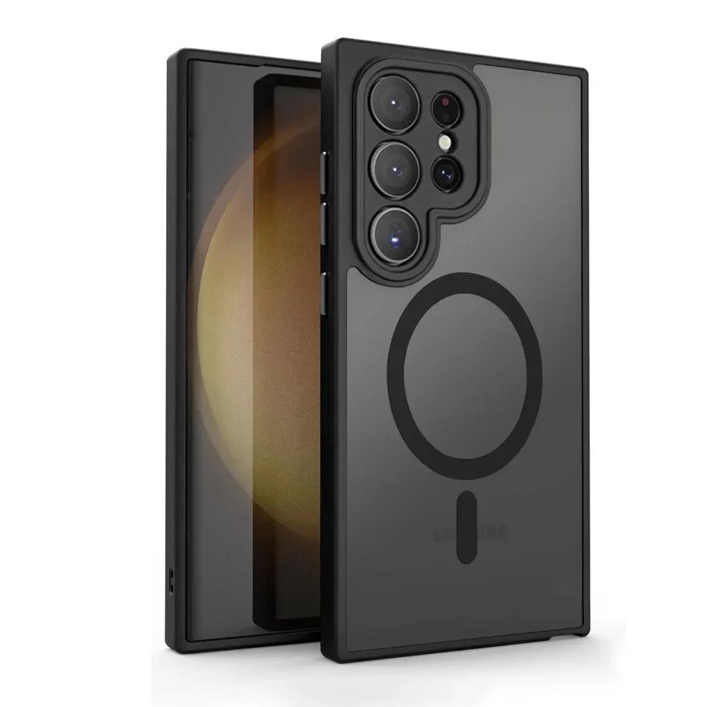 Θήκη Samsung Galaxy S26 Ultra Back Cover Ημιδιάφανη Electro Magsafe -Μαύρο Θήκες Smartphone