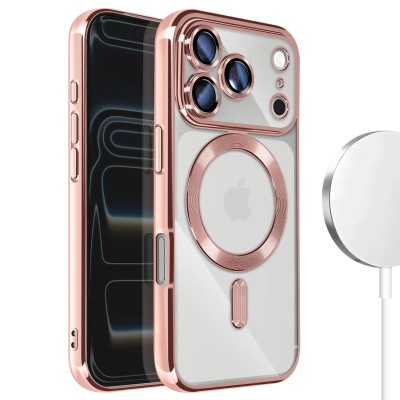 Θήκη iPhone 17 Pro Max 5G Back Cover Electro Magsafe -Ροζ Χρυσό
